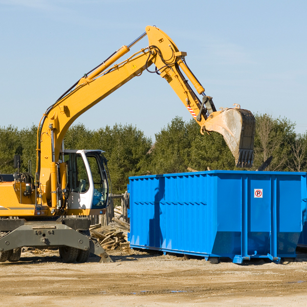 what size residential dumpster rentals are available in Lowland